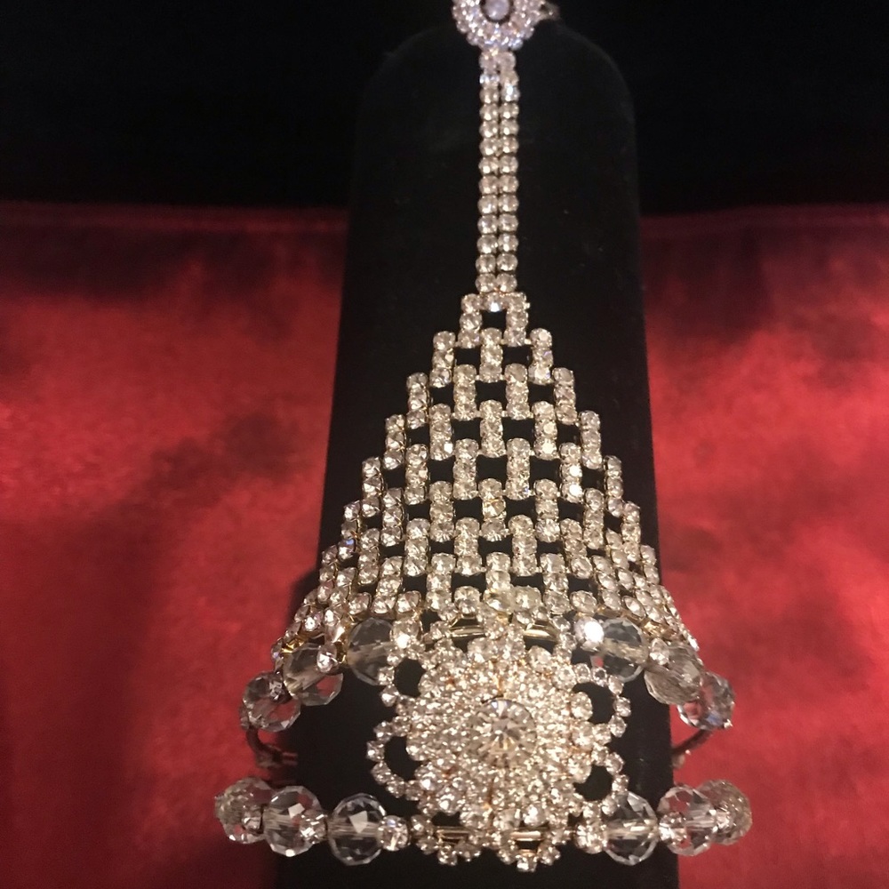 Rhinestone slave bracelet